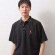 ザ ショップ ティーケー（メンズ）(THE SHOP TK(Men))のアニマル刺繍半袖ポロシャツ　【洗濯機OK/ユニセックス】 ブラック(019)