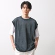 ザ ショップ ティーケー（メンズ）(THE SHOP TK(Men))のメッシュニットアンサンブルベスト　【半袖Tシャツセットアイテム/洗濯機OK】 グリーン(024)
