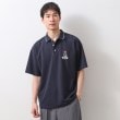 ザ ショップ ティーケー（メンズ）(THE SHOP TK(Men))のサガラ刺繍半袖ポロシャツ　【洗濯機OK/ユニセックス】 ネイビー(094)
