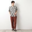 ザ ショップ ティーケー（メンズ）(THE SHOP TK(Men))のダイヤ柄プリント半袖シャツ【洗濯機OK/オーバーサイズ】7