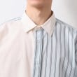 ザ ショップ ティーケー（メンズ）(THE SHOP TK(Men))のブロードパネルストライプ半袖シャツ 洗濯機OK／サスティナブル素材12