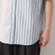 ザ ショップ ティーケー（メンズ）(THE SHOP TK(Men))のブロードパネルストライプ半袖シャツ 洗濯機OK／サスティナブル素材14