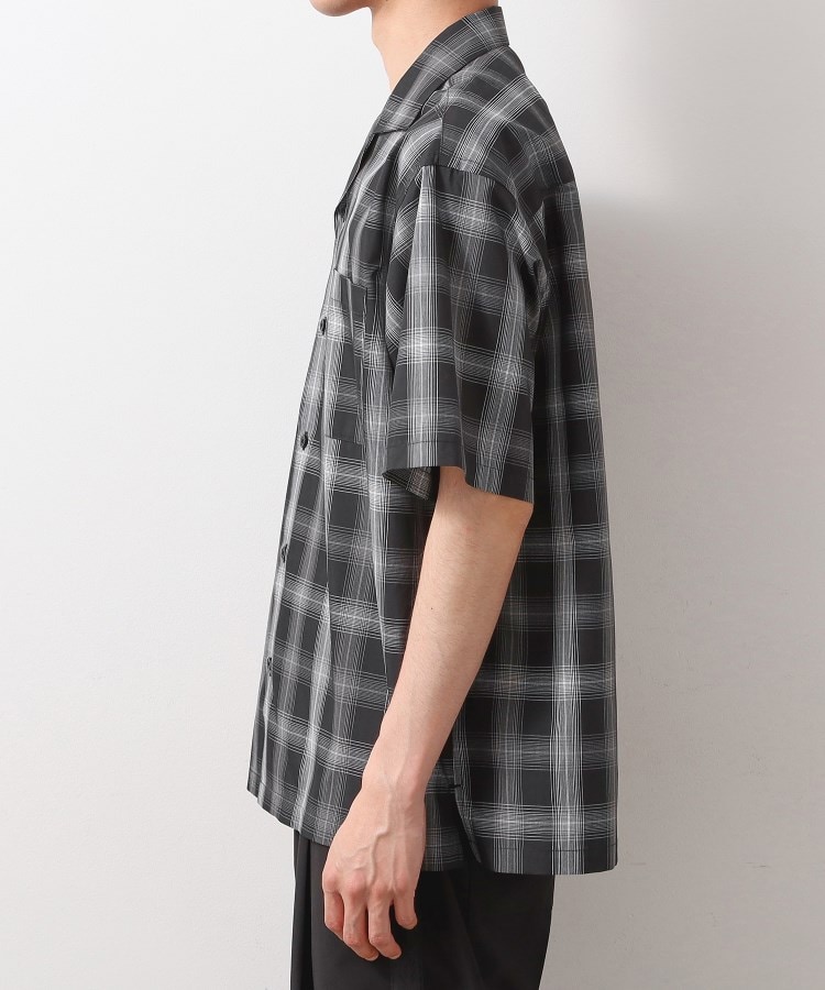 ザ ショップ ティーケー（メンズ）(THE SHOP TK(Men))のオンブレチェック半袖シャツ 洗濯機OK10