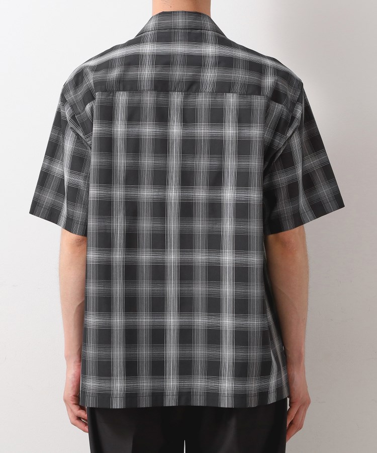 ザ ショップ ティーケー（メンズ）(THE SHOP TK(Men))のオンブレチェック半袖シャツ 洗濯機OK11