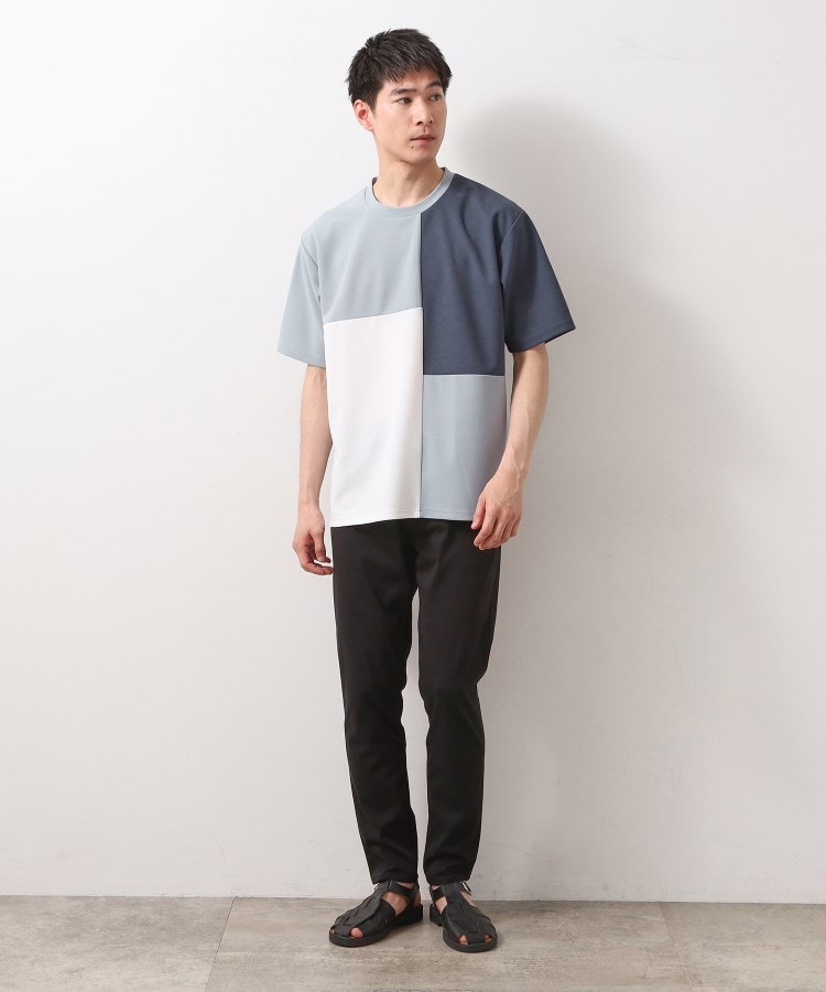 ザ ショップ ティーケー（メンズ）(THE SHOP TK(Men))のツイルブロッキング半袖Tシャツ7