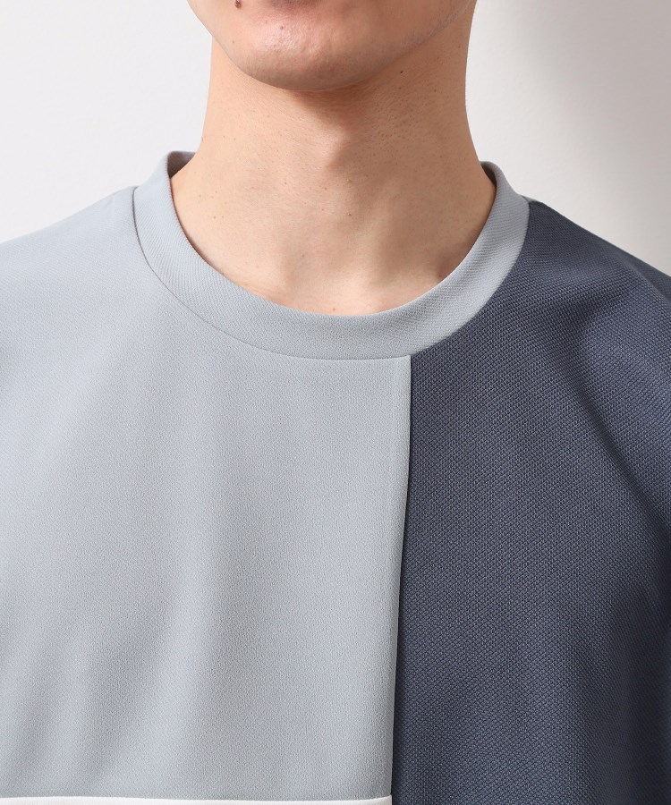 ザ ショップ ティーケー（メンズ）(THE SHOP TK(Men))のツイルブロッキング半袖Tシャツ16