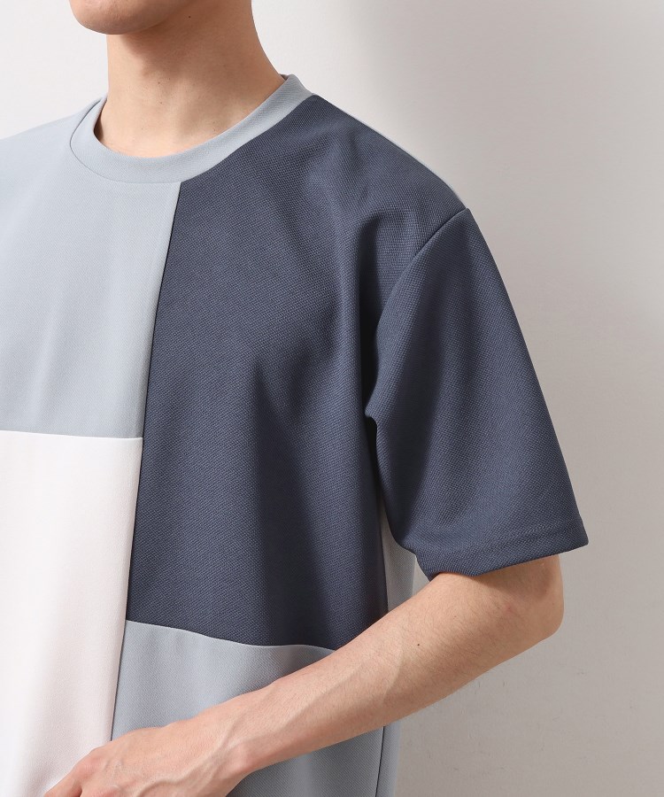 ザ ショップ ティーケー（メンズ）(THE SHOP TK(Men))のツイルブロッキング半袖Tシャツ17