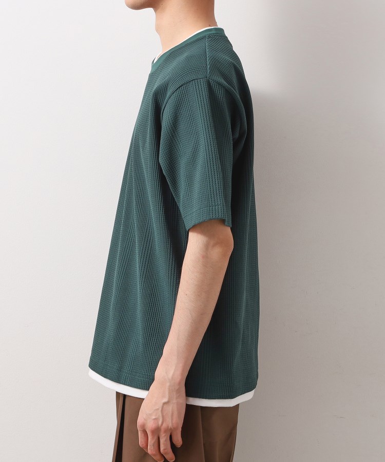 ザ ショップ ティーケー（メンズ）(THE SHOP TK(Men))のランダムワッフル半袖Tシャツ 【洗濯機ＯＫ】18