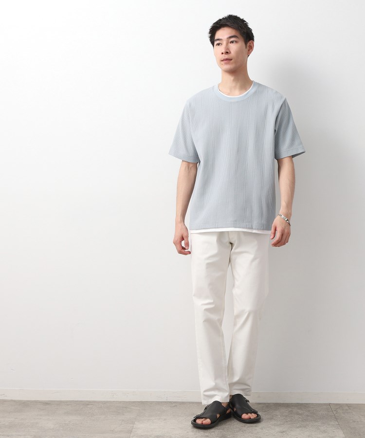 ザ ショップ ティーケー（メンズ）(THE SHOP TK(Men))のランダムワッフル半袖Tシャツ 【洗濯機ＯＫ】15