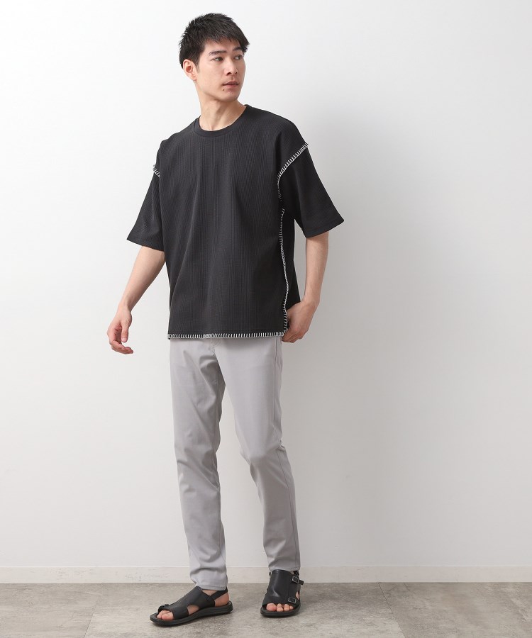 ザ ショップ ティーケー（メンズ）(THE SHOP TK(Men))のステッチ刺繍半袖Tシャツ ビックシルエット7