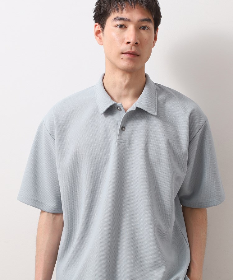 ザ ショップ ティーケー（メンズ）(THE SHOP TK(Men))のドライタッチカノコポロシャツ 洗濯機OK