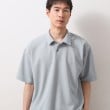 ザ ショップ ティーケー（メンズ）(THE SHOP TK(Men))のドライタッチカノコポロシャツ 洗濯機OK ライトグレー(011)