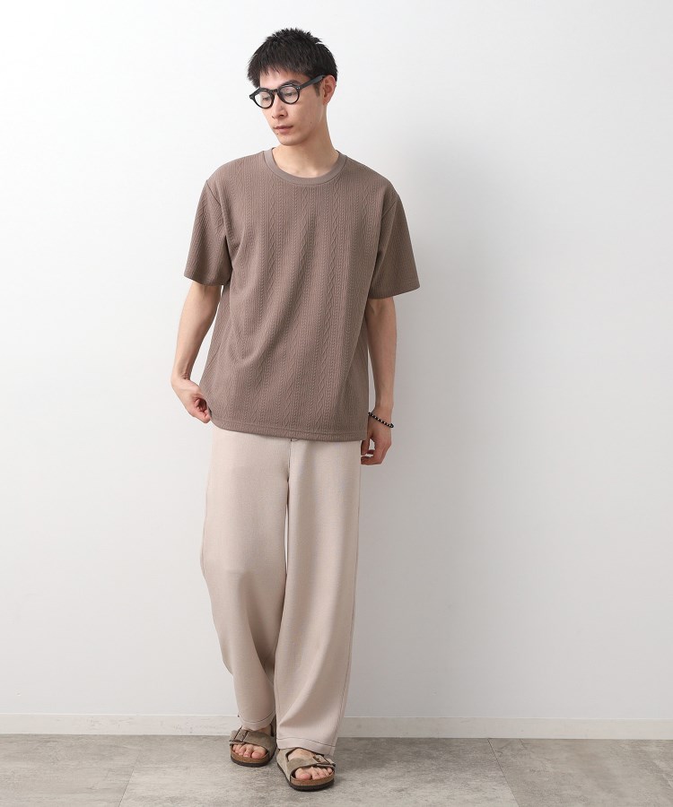 ザ ショップ ティーケー（メンズ）(THE SHOP TK(Men))のライトフクレジャカード半袖Tシャツ 洗濯機OK11