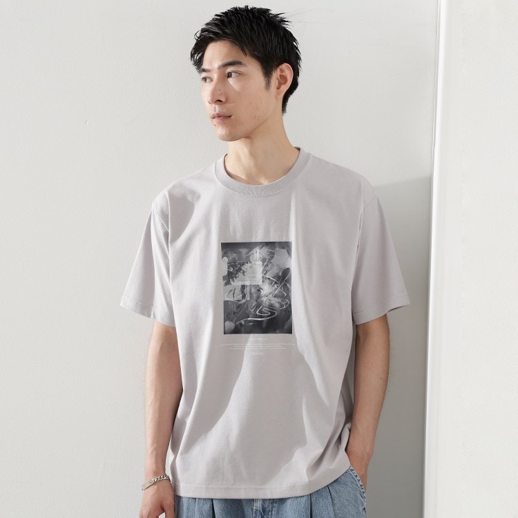ザ ショップ ティーケー（メンズ）(THE SHOP TK(Men))のリサイクルアート半袖Tシャツ【接触冷感/洗濯機OK】 Ｔシャツ