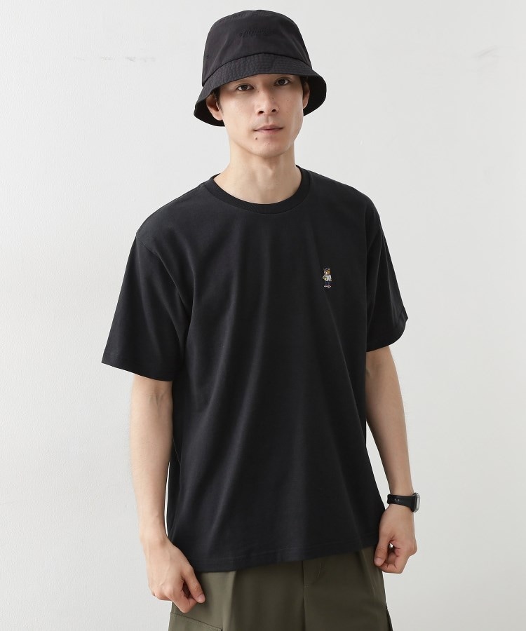 ワンポイントベアーロゴ半袖Tシャツ【洗濯機OK】（Tシャツ