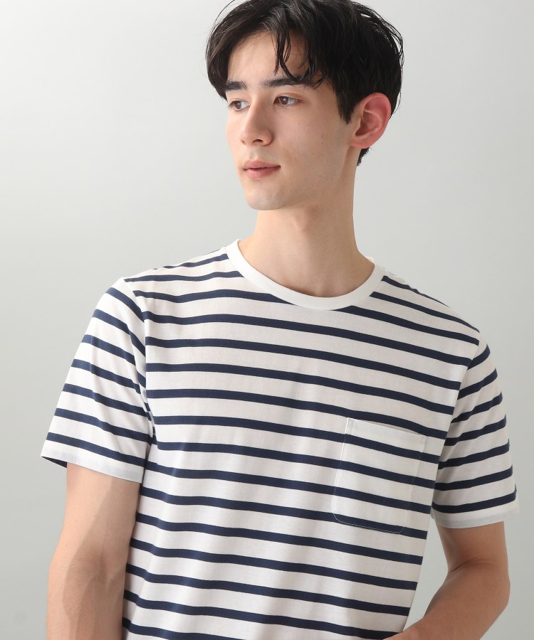 ザ ショップ ティーケー（メンズ）(THE SHOP TK(Men))の【抗菌防臭】クルーネックTシャツ ネイビー(393)