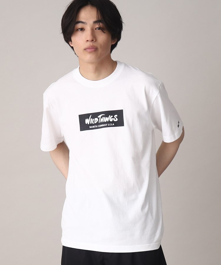 ザ ショップ ティーケー（メンズ）(THE SHOP TK(Men))の【ユニセックスアイテム】WILDTHINGS/ワイルドシングス別注ボックスロゴTEE3