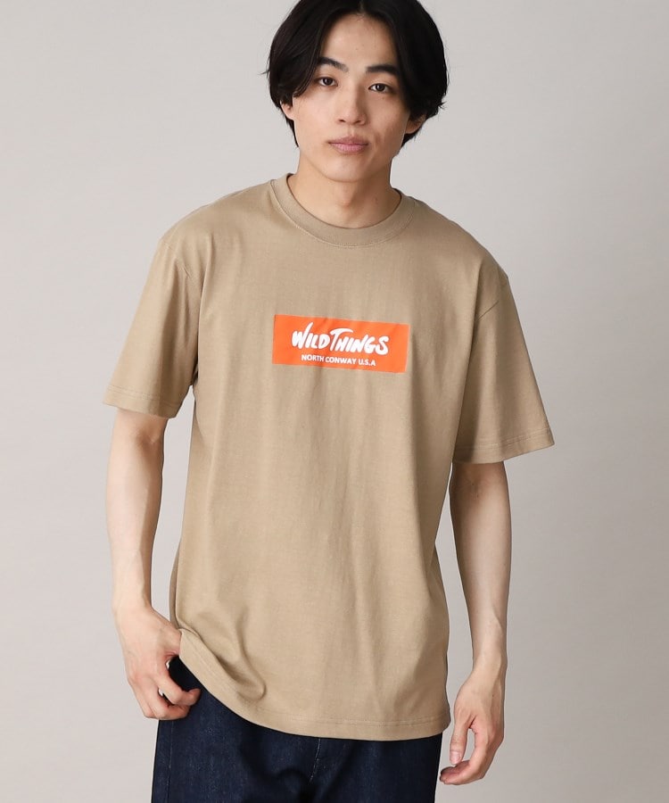 ザ ショップ ティーケー（メンズ）(THE SHOP TK(Men))の【ユニセックスアイテム】WILDTHINGS/ワイルドシングス別注ボックスロゴTEE10