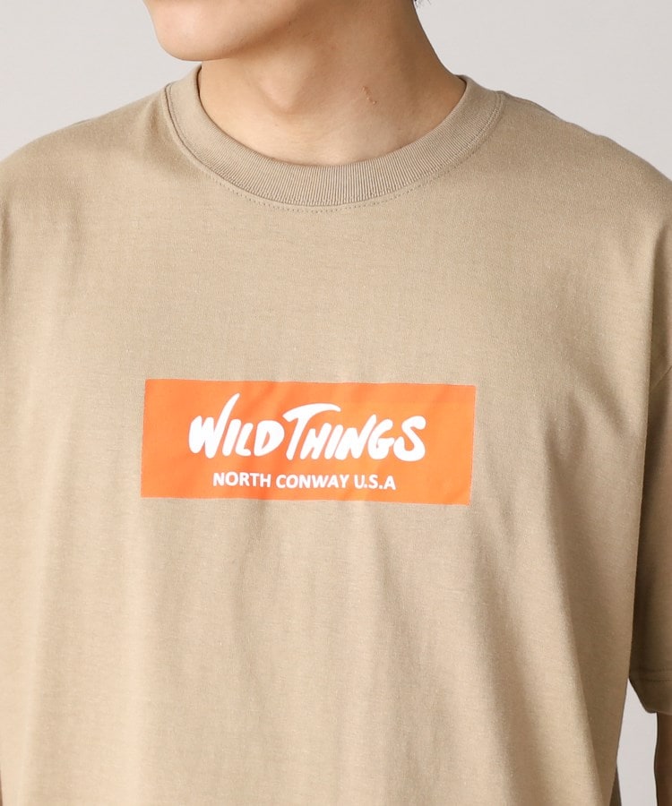 ザ ショップ ティーケー（メンズ）(THE SHOP TK(Men))の【ユニセックスアイテム】WILDTHINGS/ワイルドシングス別注ボックスロゴTEE18