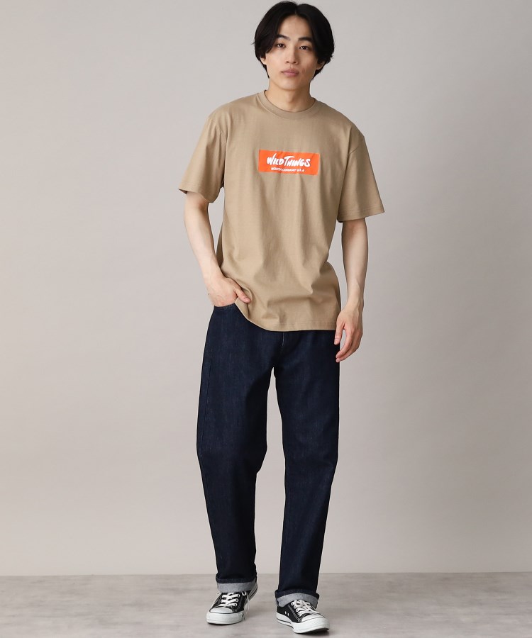 ザ ショップ ティーケー（メンズ）(THE SHOP TK(Men))の【ユニセックスアイテム】WILDTHINGS/ワイルドシングス別注ボックスロゴTEE23