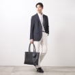 ザ ショップ ティーケー（メンズ）(THE SHOP TK(Men))の【A4サイズ／ビジネスでも使える】合皮トートバッグ イヤホンケース付き32