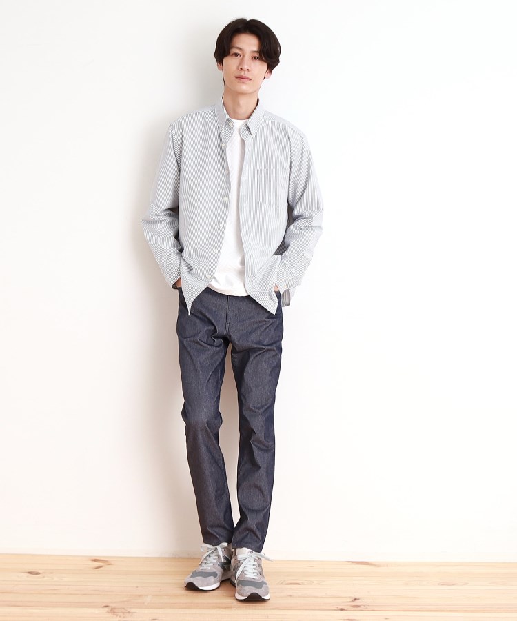 ザ ショップ ティーケー（メンズ）(THE SHOP TK(Men))の【オールシーズン穿ける！】360°ストレッチ プレミアムスキニーパンツ　全5サイズ×6色展開24
