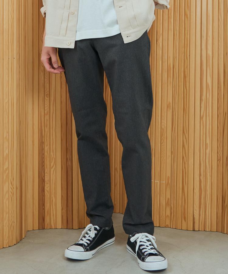 ザ ショップ ティーケー（メンズ）(THE SHOP TK(Men))の【オールシーズン穿ける！】7DAYSストレッチへリンボンパンツ　ON⇔OFF兼用4