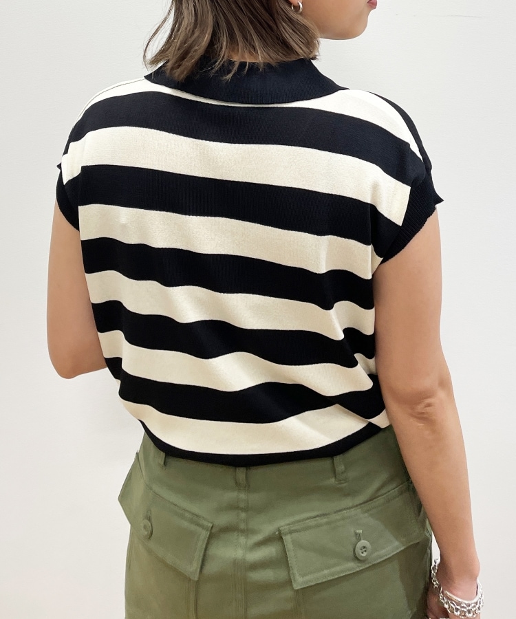 ◇【C】ボーダースキッパーニット【WEB限定サイズ】(ニット ◇【C】ボーダースキッパーニット【WEB限定サイズ】(ニット