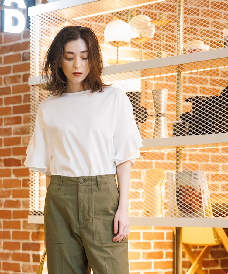 美人トップス（ネイビー）【お上品な授乳服のお店bitnabi】