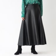 ◇シンセティックレザー フレアスカート(マキシ・ロング ◇シンセティックレザー フレアスカート(マキシ・ロング