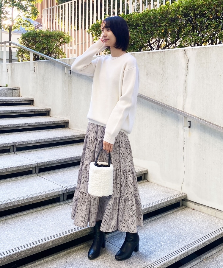 ◇ウール&カシミヤMIX クルーネックニット【UNISEX】(ニット ◇ウール&カシミヤMIX クルーネックニット【UNISEX】(ニット
