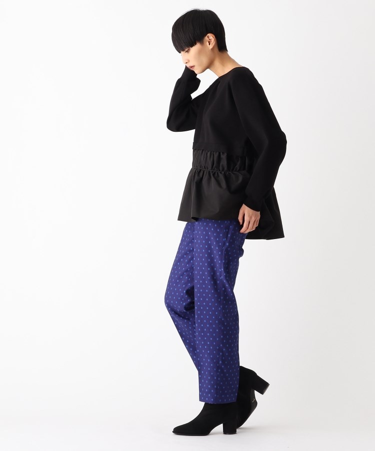 ◇【C】ジャカードドット テーパードパンツ(フルレングスパンツ ◇【C】ジャカードドット テーパードパンツ(フルレングスパンツ