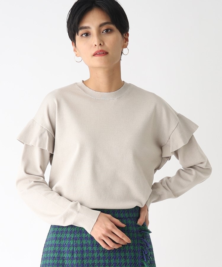 ◇シルキーウールMIX フリルデザインニット【WEB限定カラー ◇シルキーウールMIX フリルデザインニット【WEB限定カラー