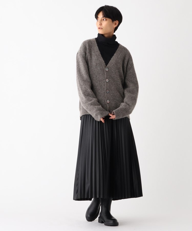 ◇ストレッチモヘヤ混 Vネックカーディガン【UNISEX ◇ストレッチモヘヤ混 Vネックカーディガン【UNISEX