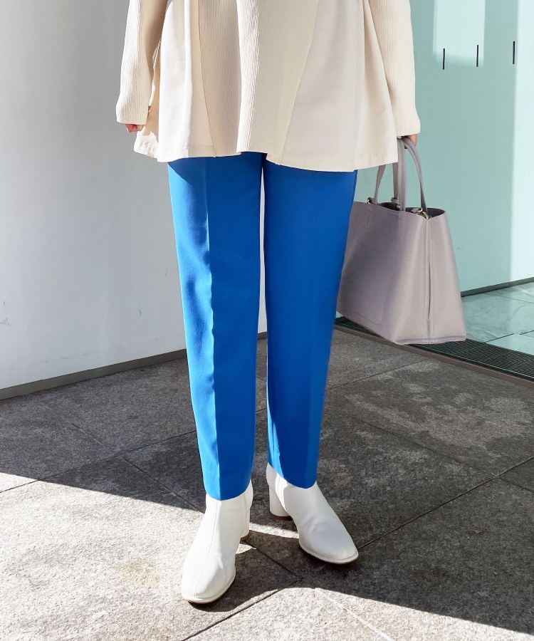 ◇ダブルクロスストレッチ シガレットパンツ（フルレングス