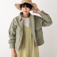 ◇オーガニックコットンヘリンボーン ミリタリーシャツ