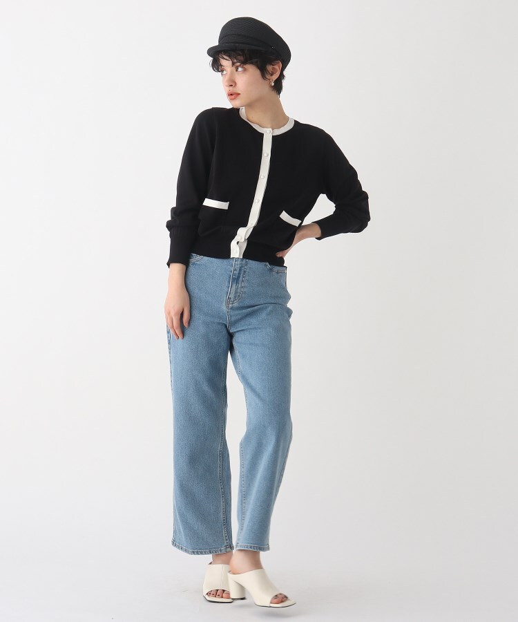 ◇【C】オーガニックコットン混配色ニットカーディガン【WEB限定サイズ