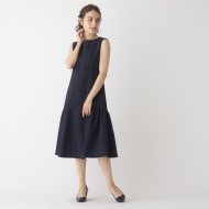 ◇ティアードフリルワンピース【OPAQUE．CLIP NAVY/WEB限定
