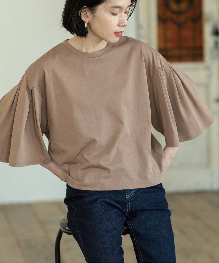 【willfully】punch tuck flare sleeve tops