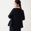 オペークドットクリップ(OPAQUE.CLIP)のDELEGANT ダブルクロスノーカラーVネックジャケット【OPAQUE.CLIP NAVY】12