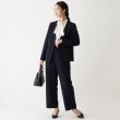 オペークドットクリップ(OPAQUE.CLIP)のDELEGANT ダブルクロス ワイドパンツ【OPAQUE.CLIP NAVY】11