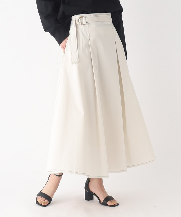 【などのデザ】 【セール】ベルト付きステッチフレアスカート（スカート）｜cheek（チーク）のファッション通販 くたびしな