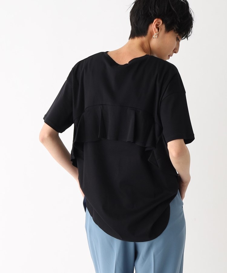 【セリーヌ】フリルデザイン　シャツ　シルク　グレー　38