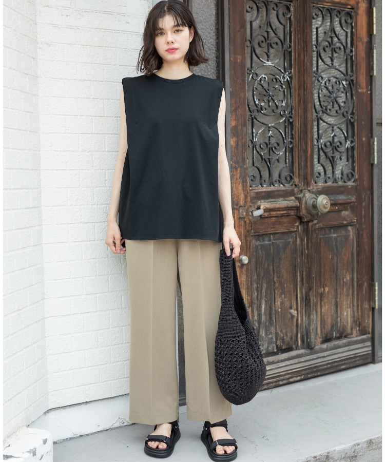 ≪SS-LLsize≫ ストレッチ美脚イージーワイドパンツ ≪SS-LLsize≫ ストレッチ美脚イージーワイドパンツ