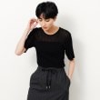 オペークドットクリップ(OPAQUE.CLIP)のラメ使いシアーニットプルオーバー【洗濯機洗い可/抗ピル】1