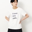 オペークドットクリップ(OPAQUE.CLIP)のロゴプリントTシャツ【洗濯機洗い可】 ホワイト(001)