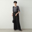 オペークドットクリップ(OPAQUE.CLIP)のハイウエストワイドサロペット【洗濯機洗い可】2