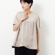 オペークドットクリップ(OPAQUE.CLIP)のサテンドッキングカットソー【洗濯機洗い可】1