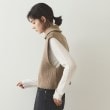オペークドットクリップ(OPAQUE.CLIP)の《CLASSY掲載》ハーフZIPニットベスト【洗濯機洗い可】14