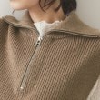 オペークドットクリップ(OPAQUE.CLIP)の《CLASSY掲載》ハーフZIPニットベスト【洗濯機洗い可】16